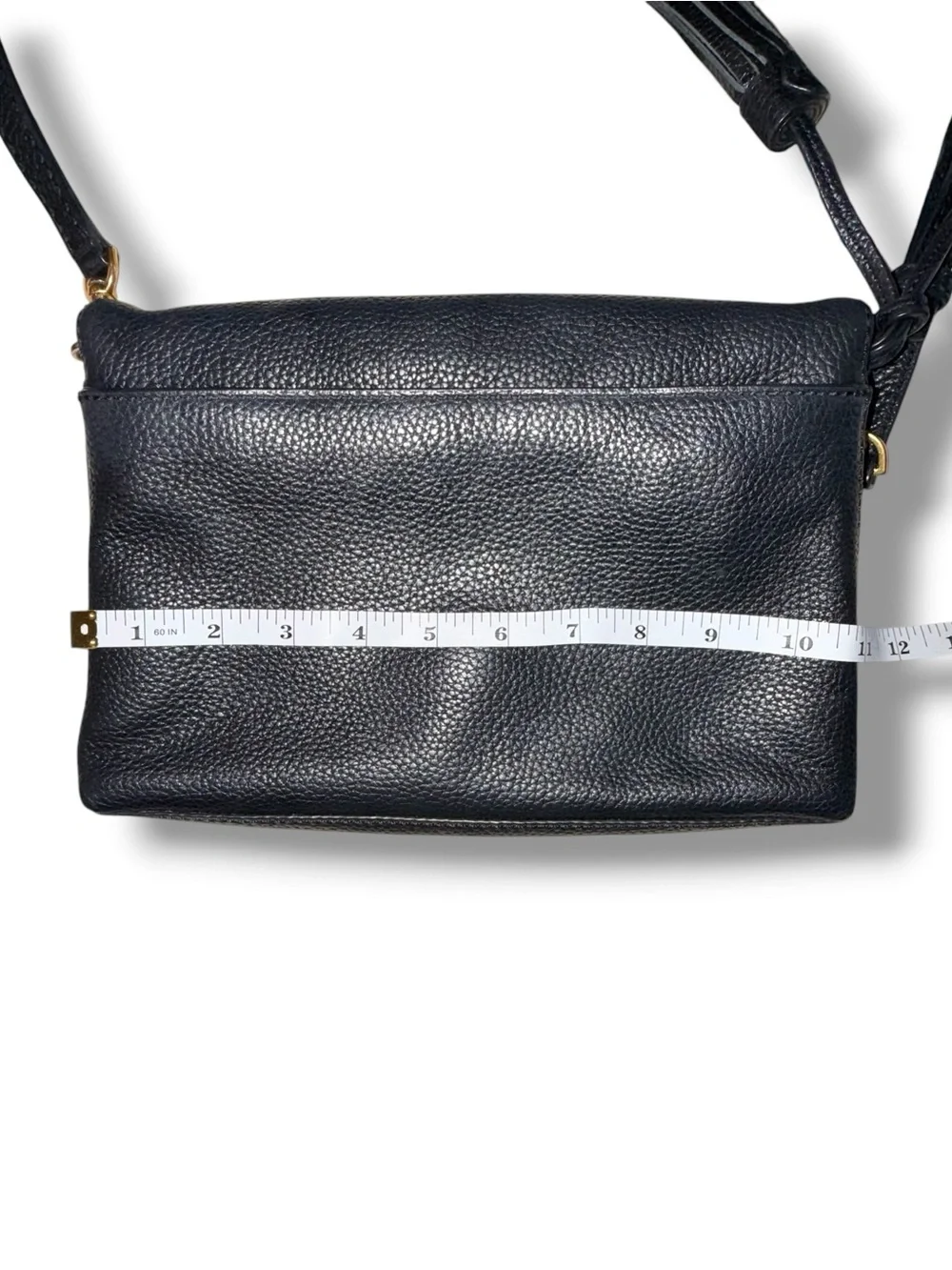TORY BURCH McGraw Foldover Crossbody Bag - Black